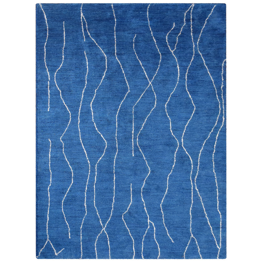Ripple Hand Knotted Silk & Wool Rug