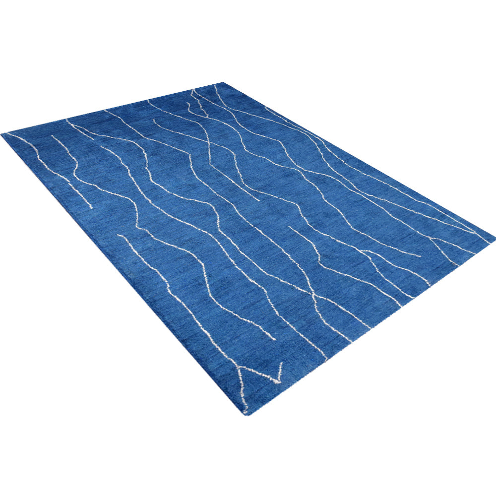 Ripple Hand Knotted Silk & Wool Rug