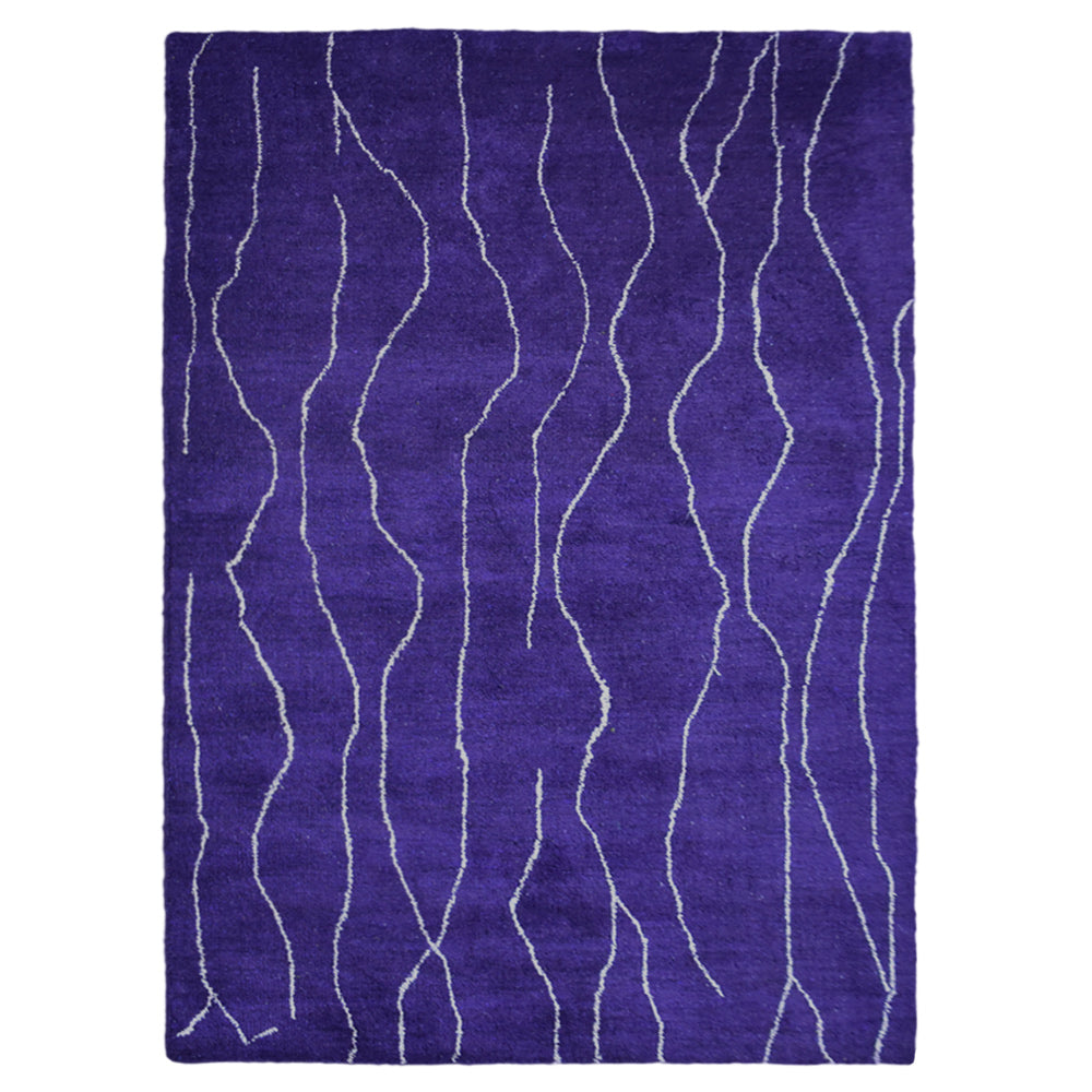 Ripple Hand Knotted Silk & Wool Rug