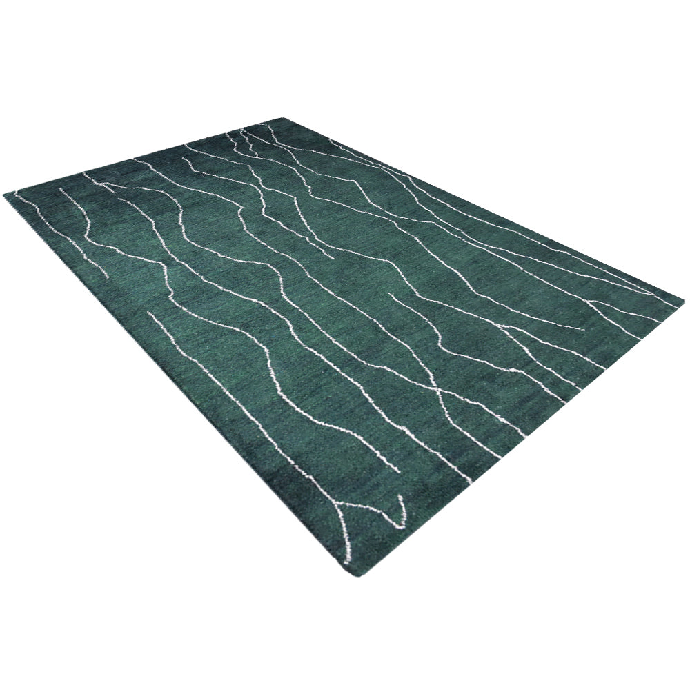 Ripple Hand Knotted Silk & Wool Rug