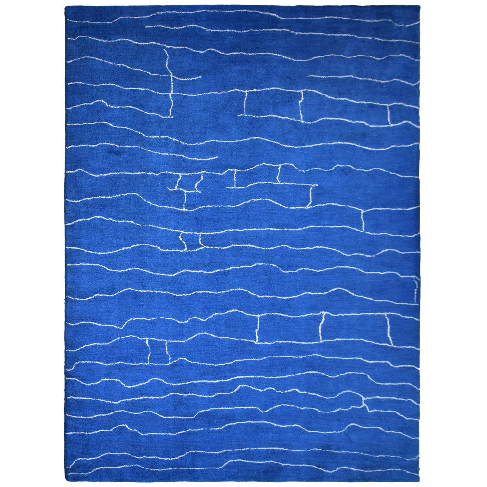 Sea Hand Knotted Loom Silk Mix Area Rug