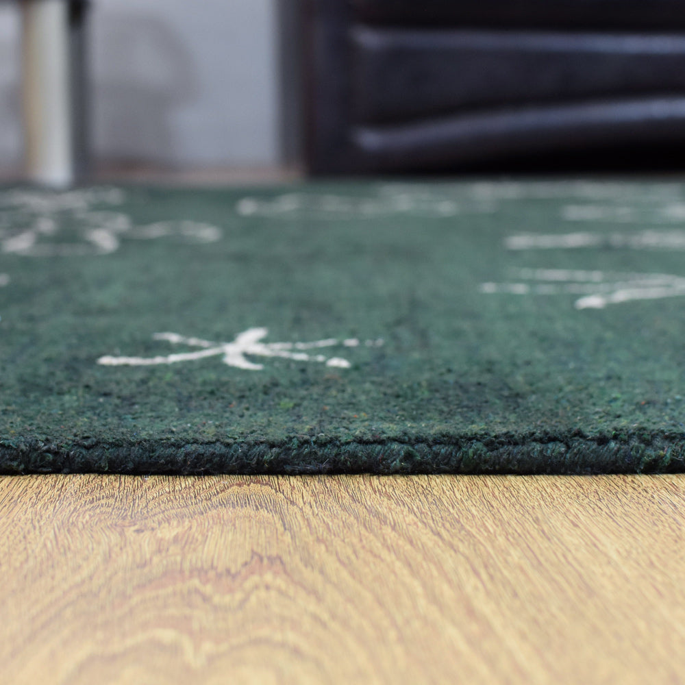 Ava Hand Knotted Silk & Wool Area Rug