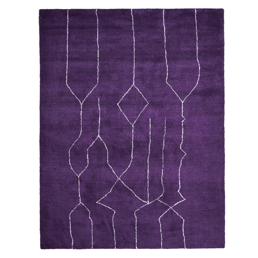 Thal Hand Knotted Silk & Wool Area Rug