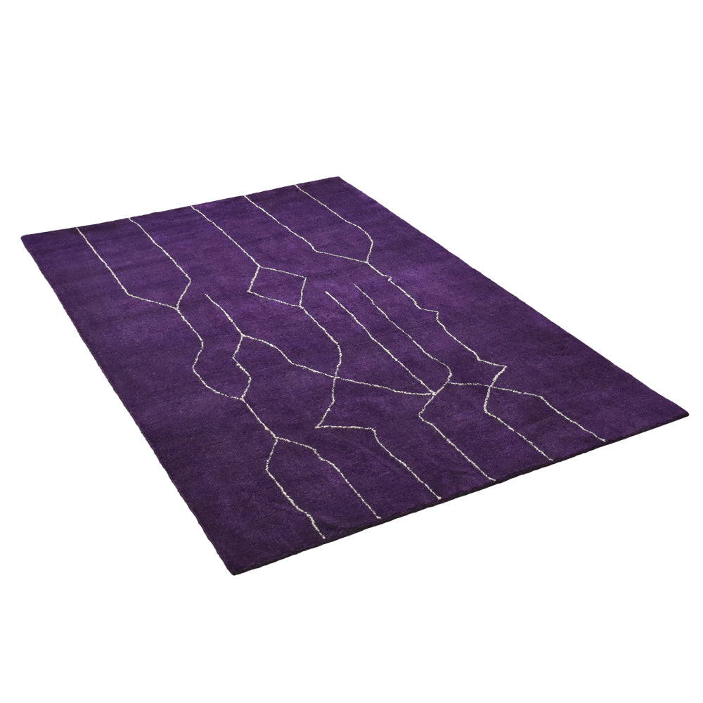 Thal Hand Knotted Silk & Wool Area Rug