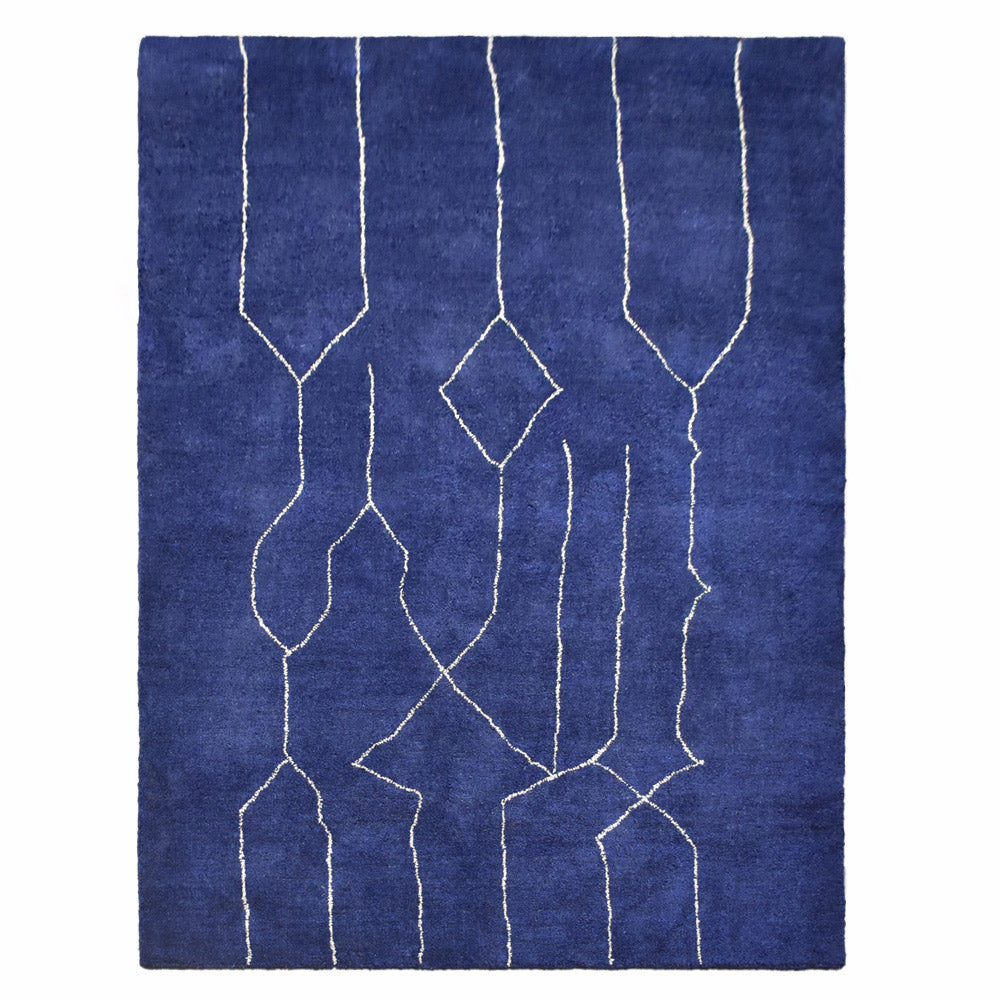 Thal Hand Knotted Silk & Wool Area Rug