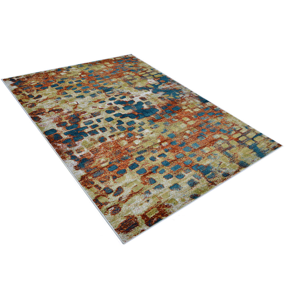 Pixel Harmon Machine Woven Heatset Rug