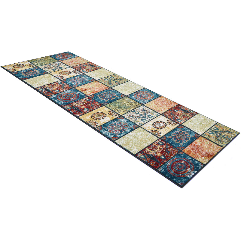 Mosaic Delight Machine Woven Heatset Rug