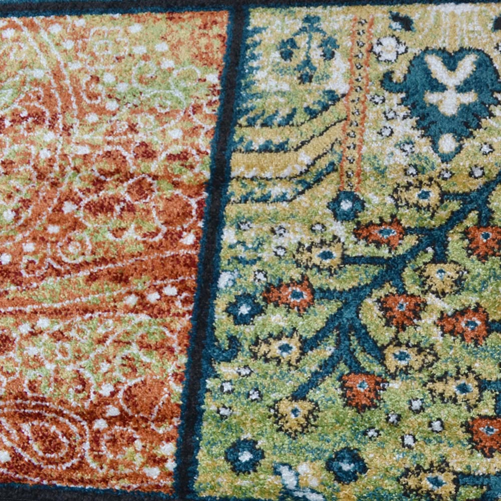 Mosaic Delight Machine Woven Heatset Rug