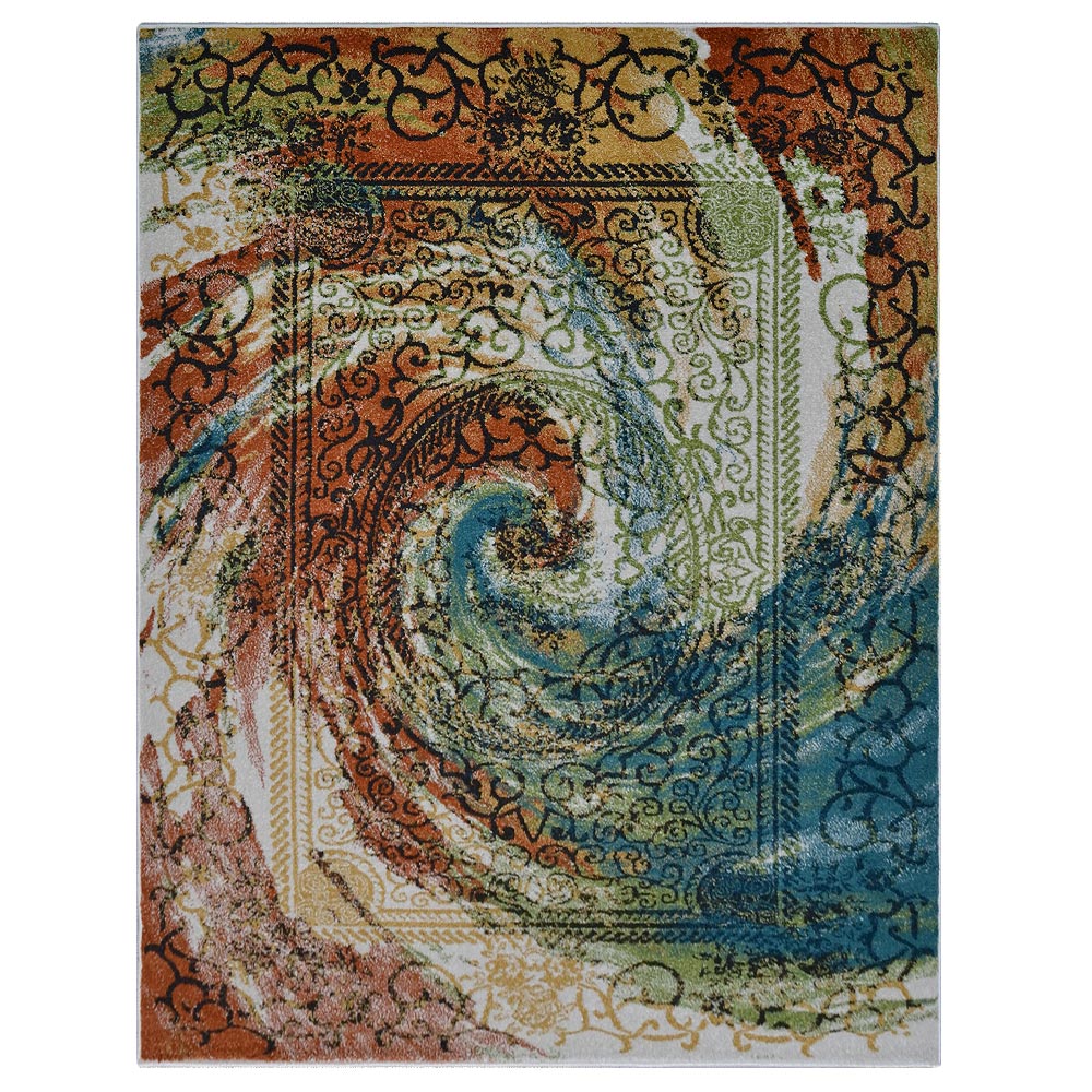 Whirlwind Machine Woven Polypropylene Rug