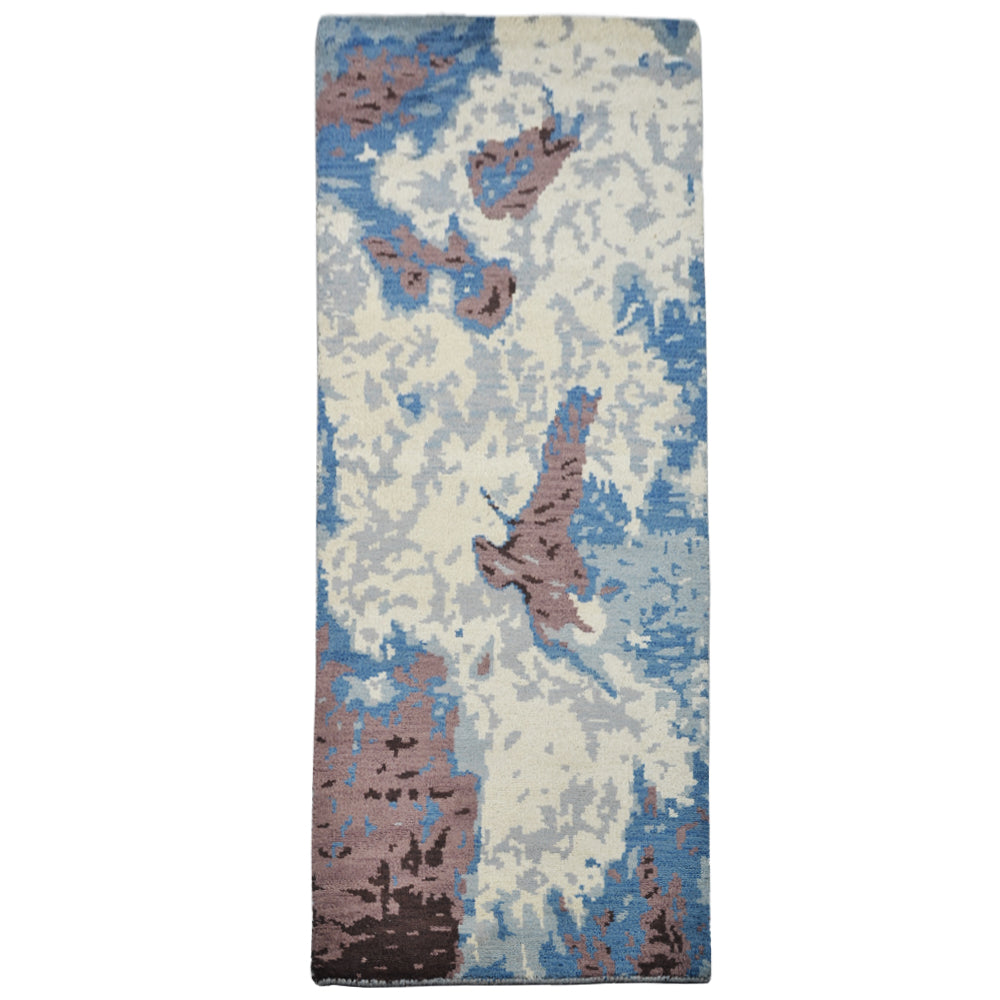 Ethereal Hand Knotted Wool Area Rug