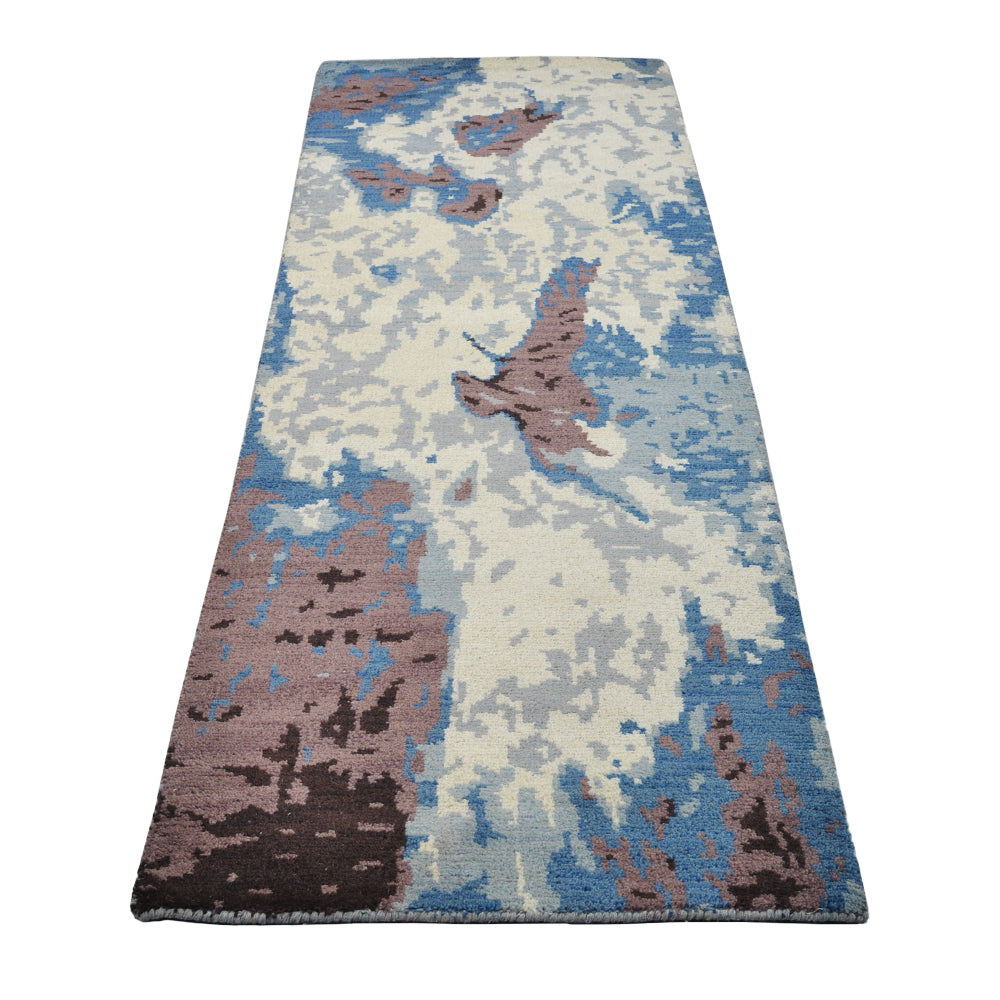 Ethereal Hand Knotted Wool Area Rug