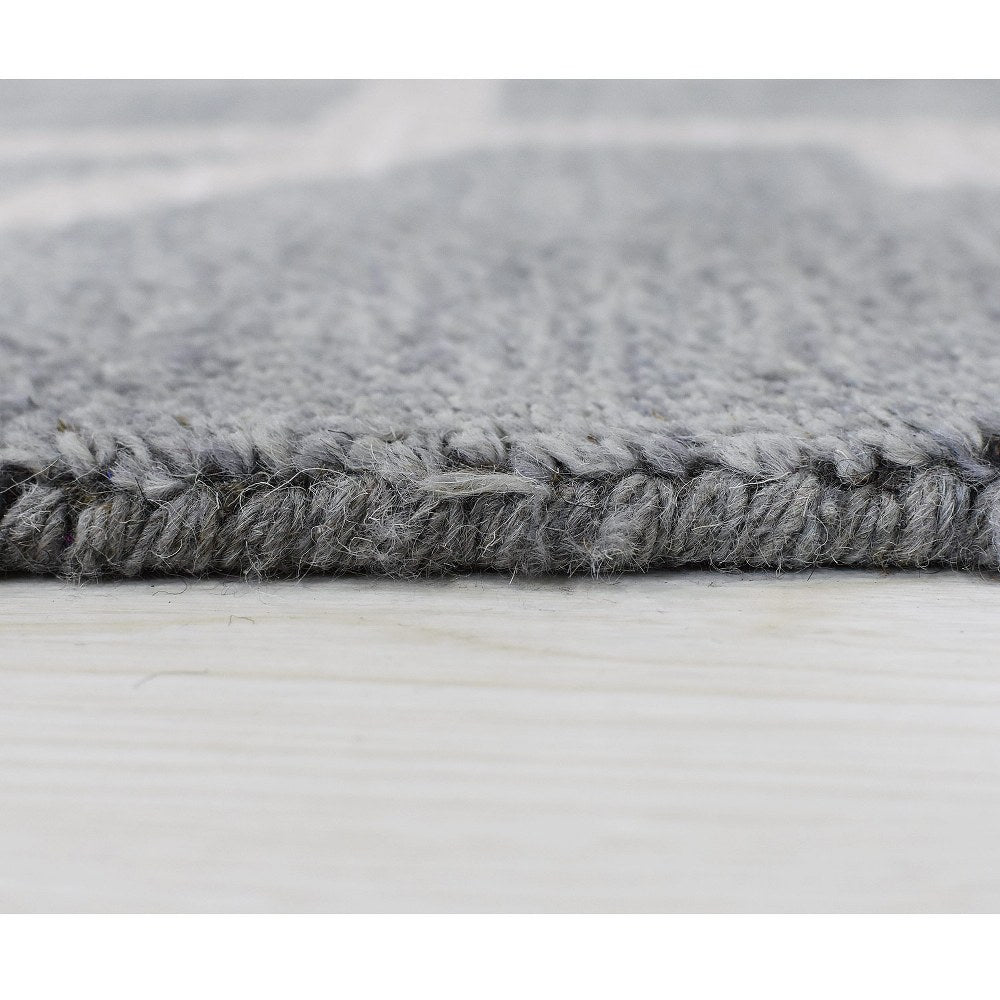 Avanti Hand Knotted Wool Gray Area Rug