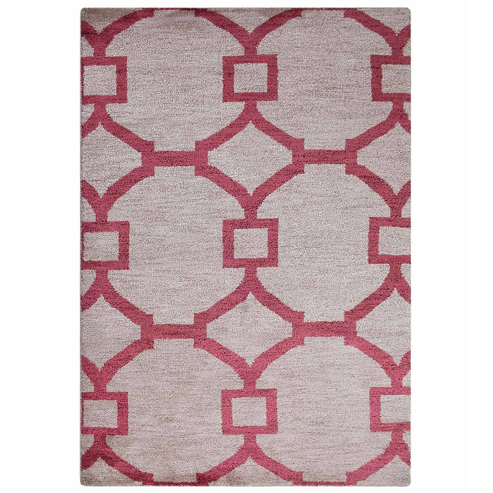 Lattice Hand Knotted Rug