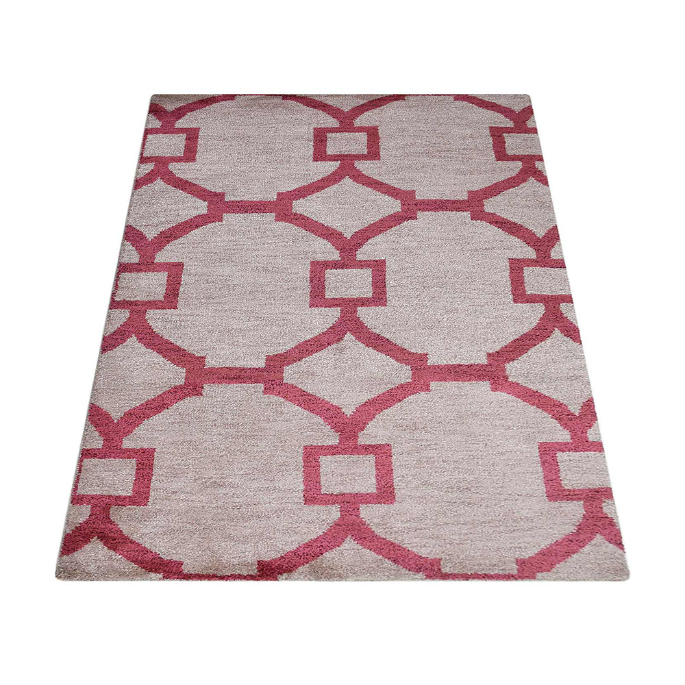 Lattice Hand Knotted Rug