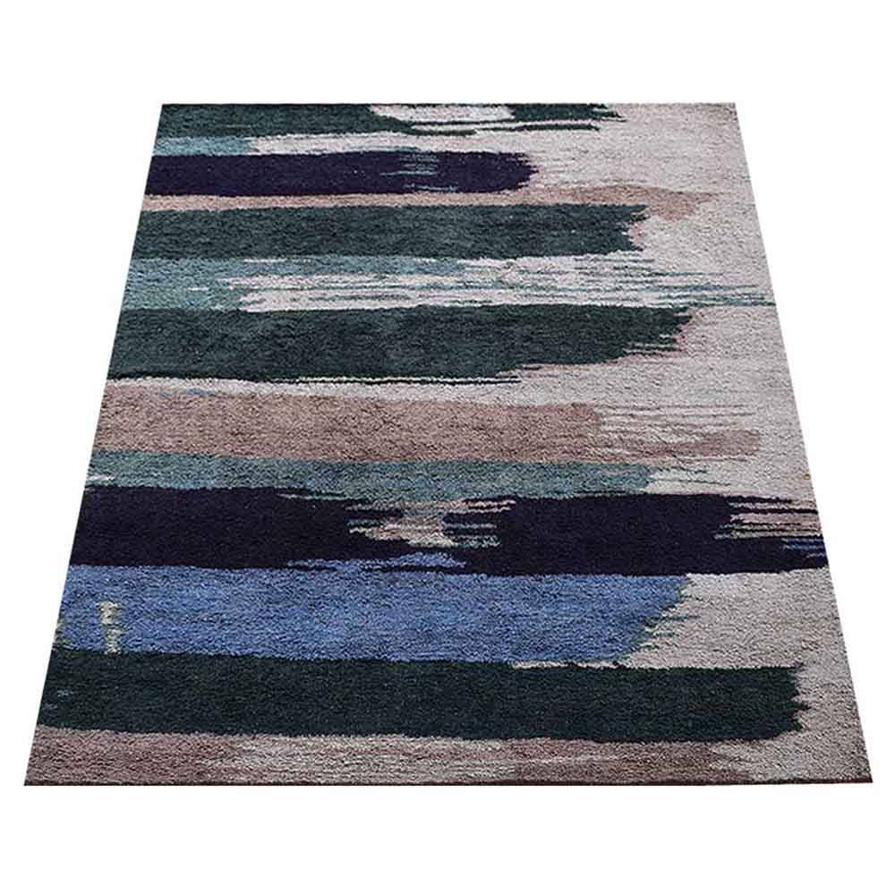 Stroke Hand Knotted Silk Area Rug