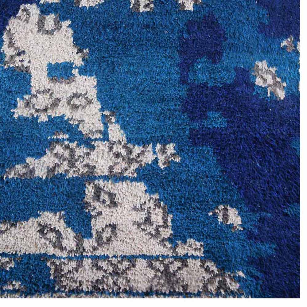 Azure Hand Knotted Silk Area Rug