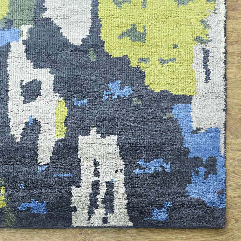 Portland Hand Knotted Abstract Area Rug