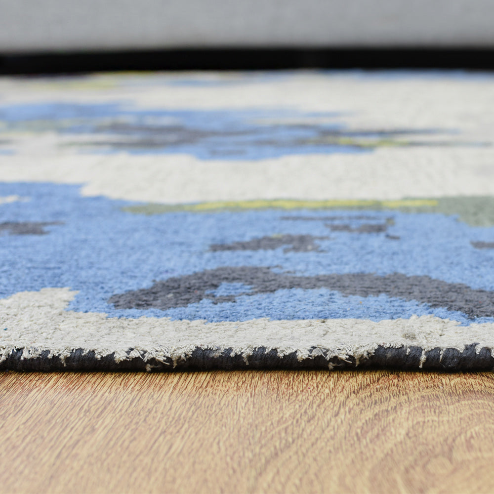 Portland Hand Knotted Abstract Area Rug