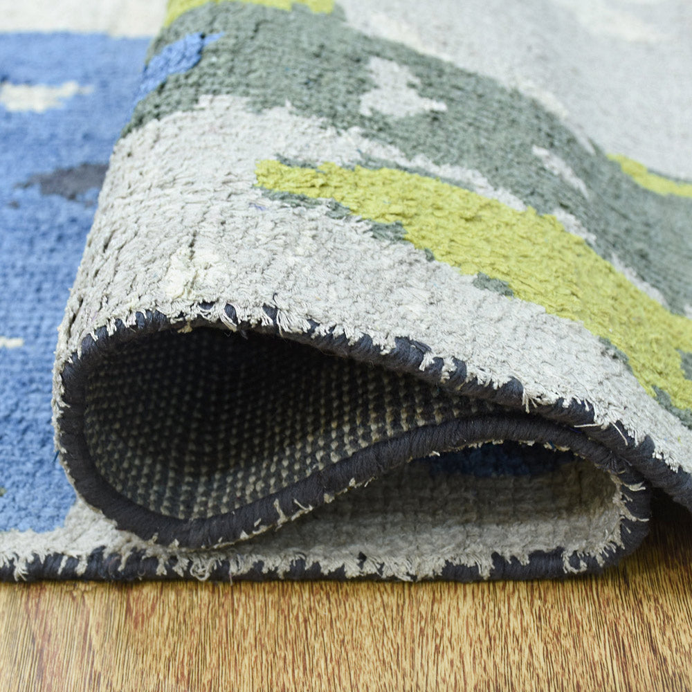 Portland Hand Knotted Abstract Area Rug