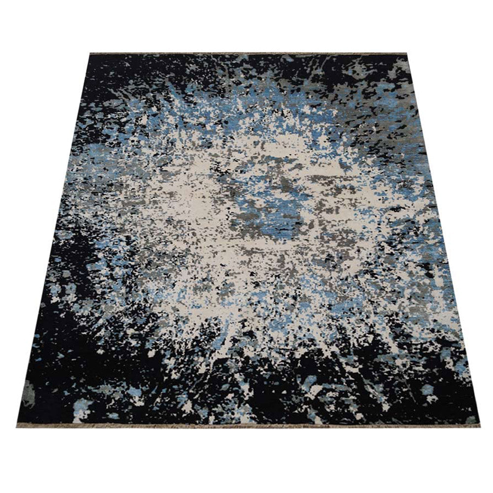 Marfa Hand Knotted Persian Wool And Viscose Area Rug