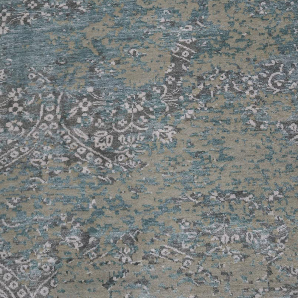 Aeron Hand Knotted Persian Wool And Viscose Area Rug