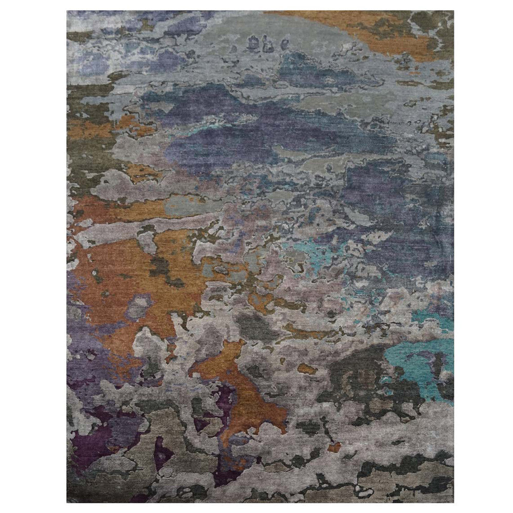 Ithaca Hand Knotted Persian Wool And Viscose Area Rug