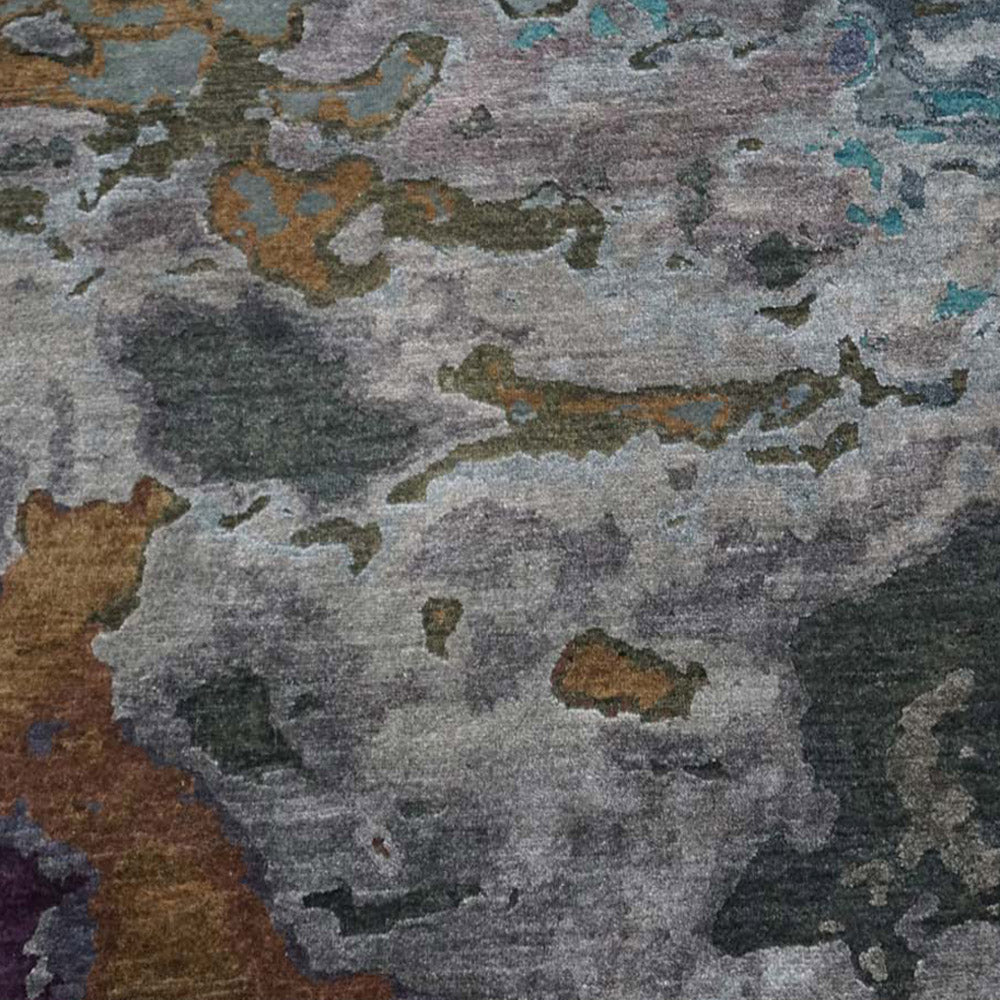 Ithaca Hand Knotted Persian Wool And Viscose Area Rug