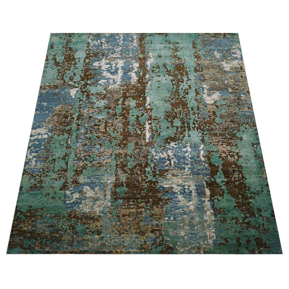 Elgin Hand Knotted Persian Wool And Viscose Area Rug