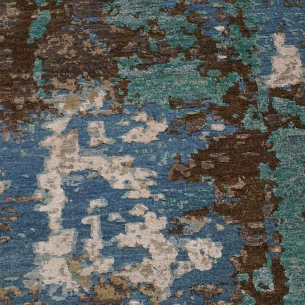 Elgin Hand Knotted Persian Wool And Viscose Area Rug