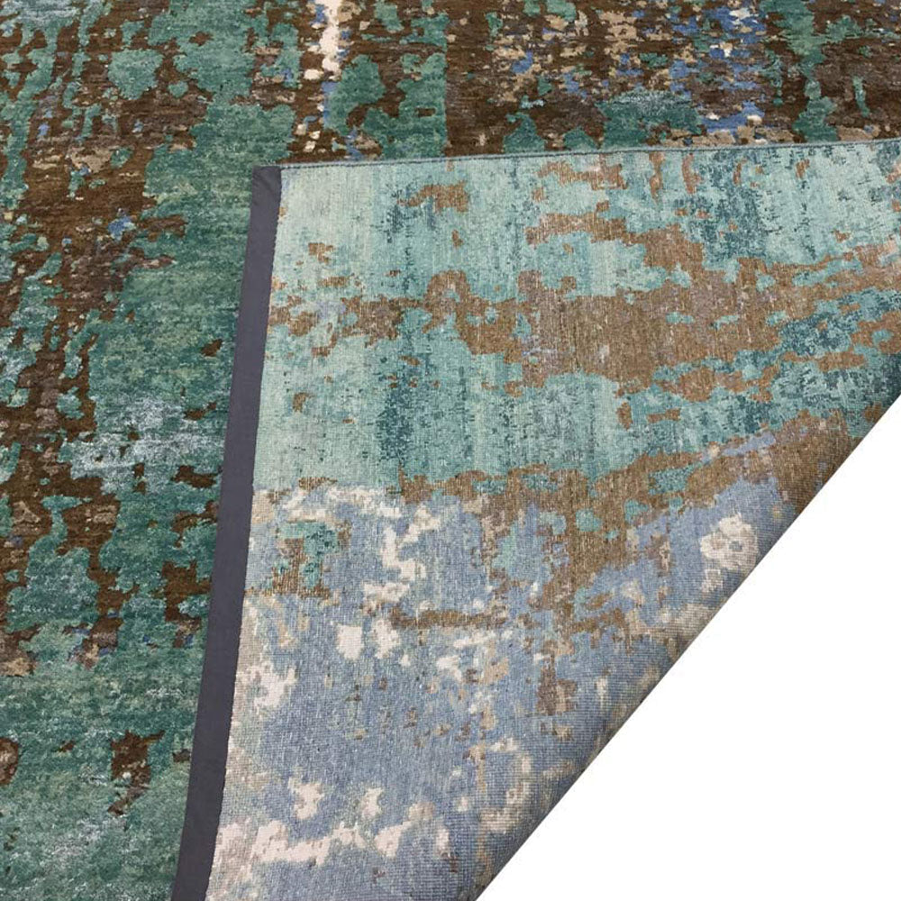 Elgin Hand Knotted Persian Wool And Viscose Area Rug