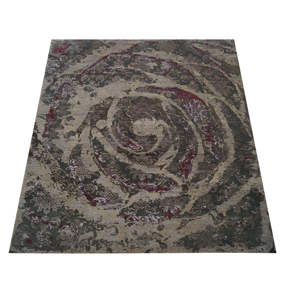 Dexter Hand Knotted Persian Silk And Wool Area Rug