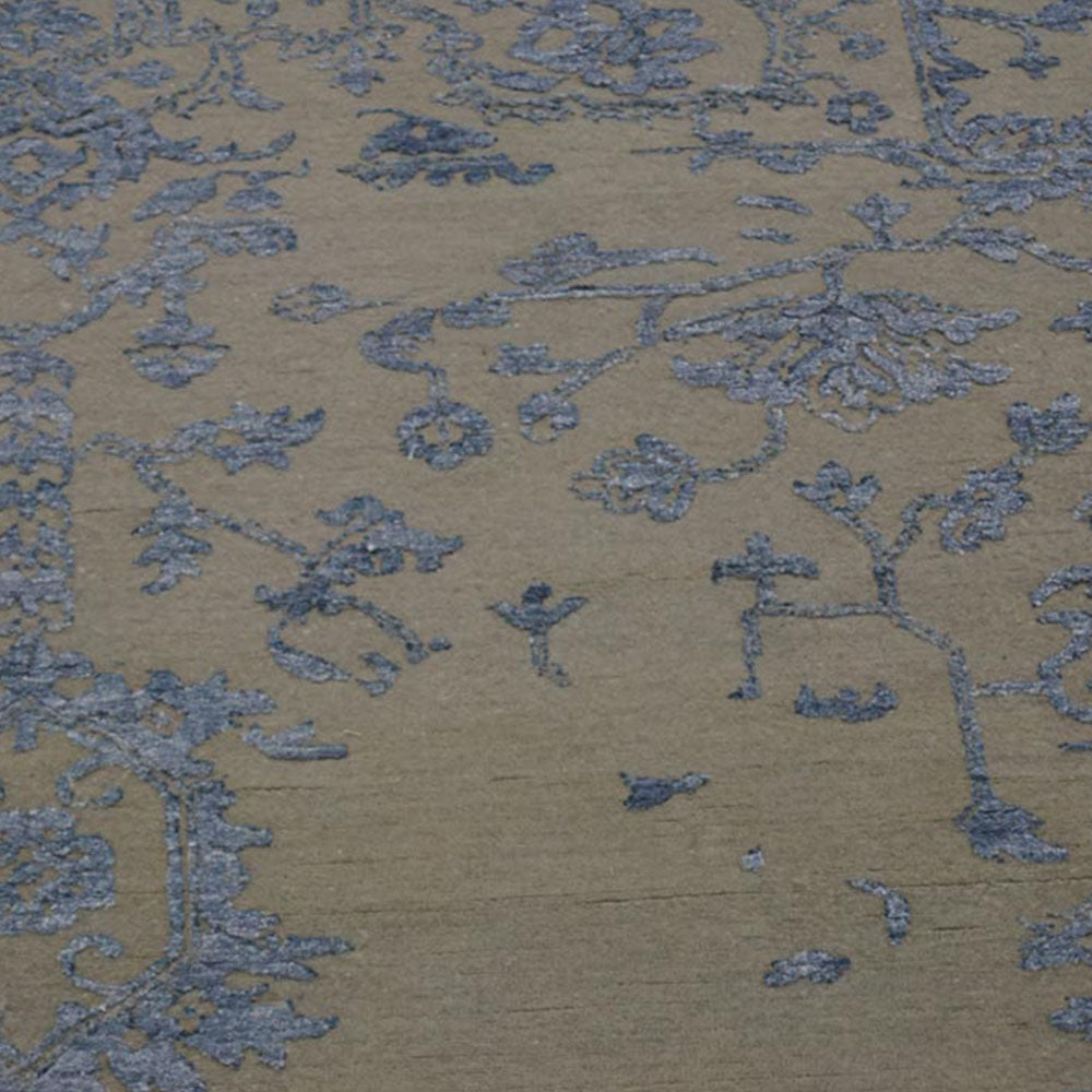 Jasper Hand Knotted Persian Wool And Viscose Area Rug