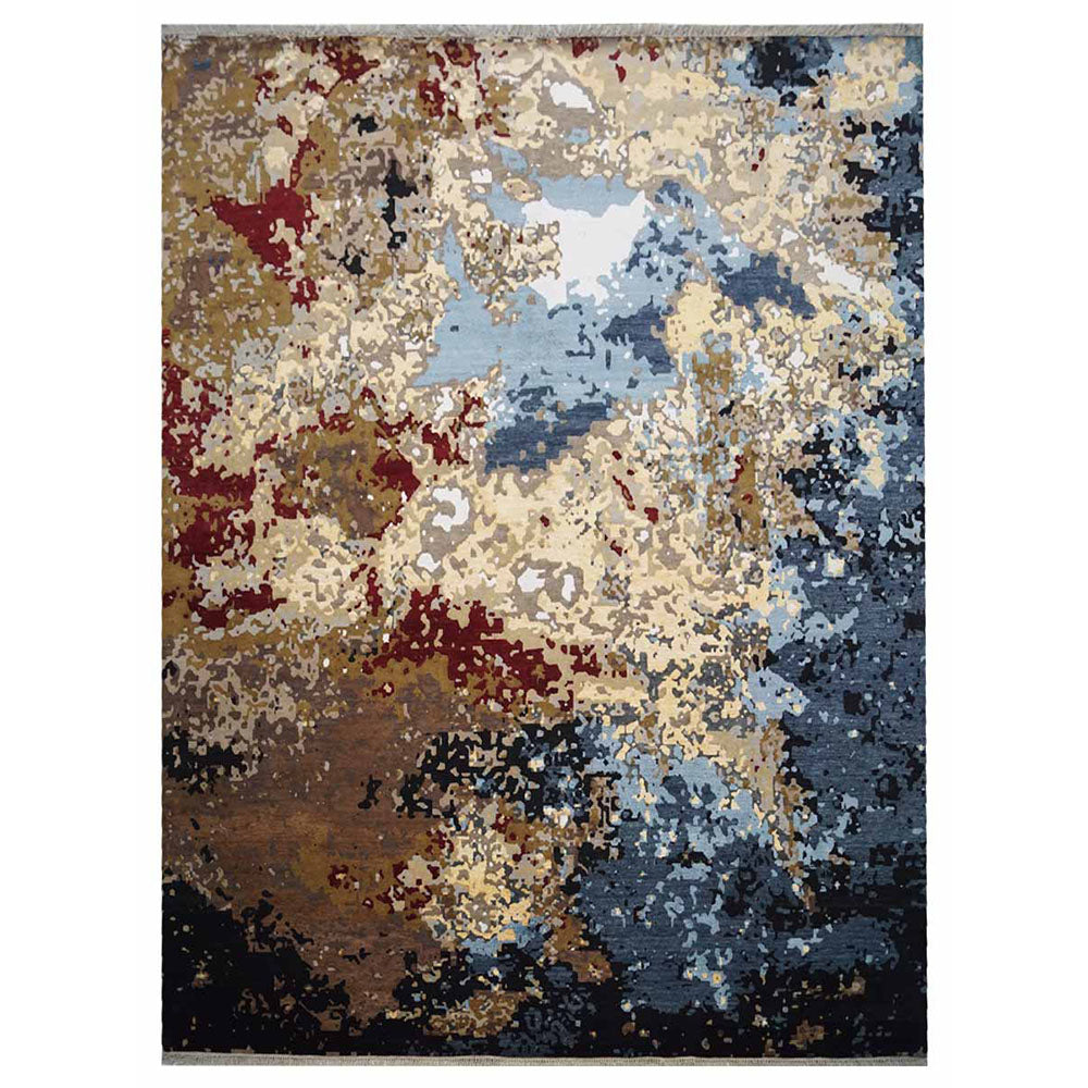 Branson Hand Knotted Persian Wool And Viscose Area Rug