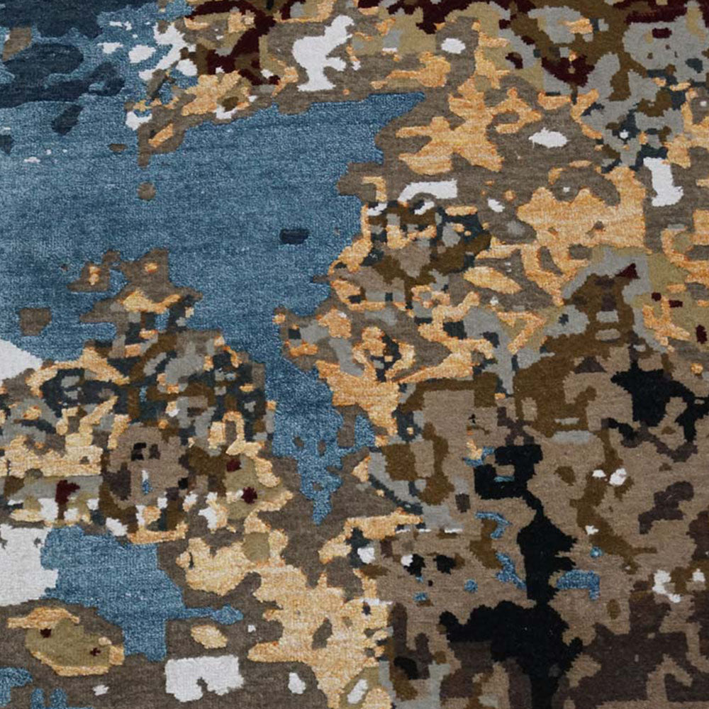 Branson Hand Knotted Persian Wool And Viscose Area Rug