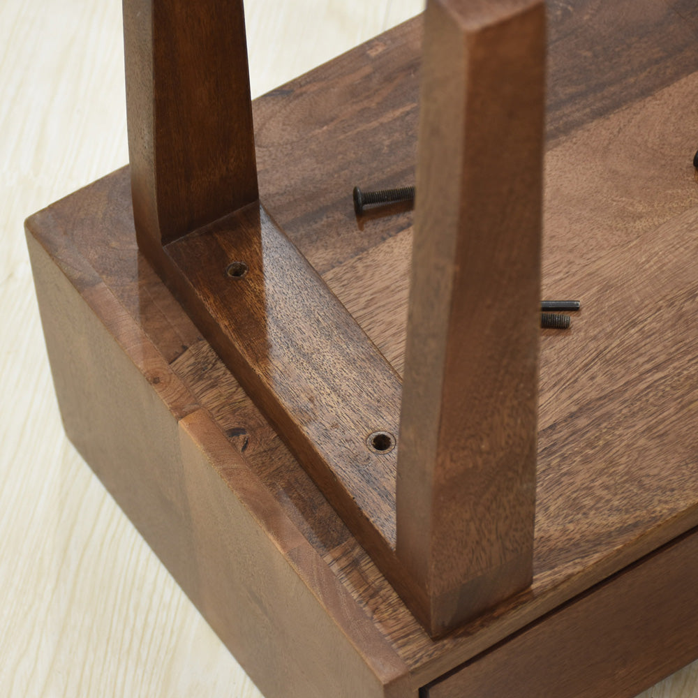 Aria - Drawer Solid Wood Side Table