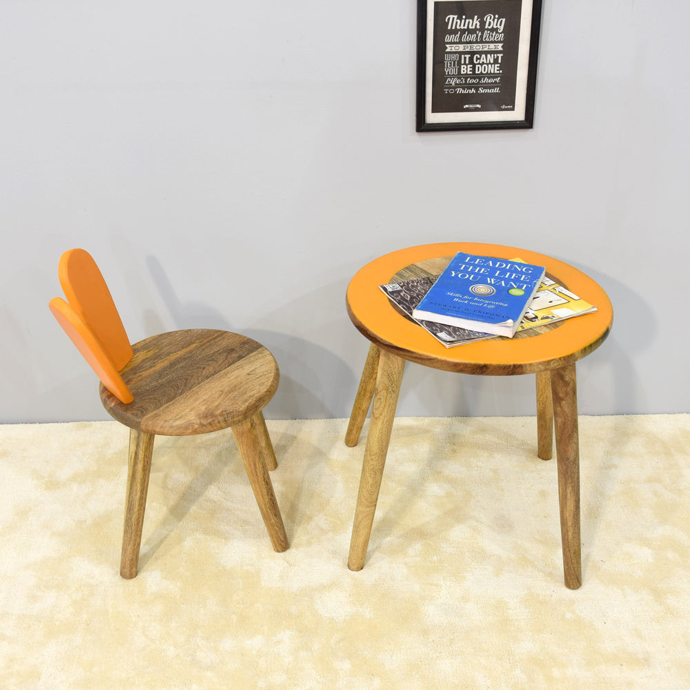Sprout Orange Kids Table & Chair Set
