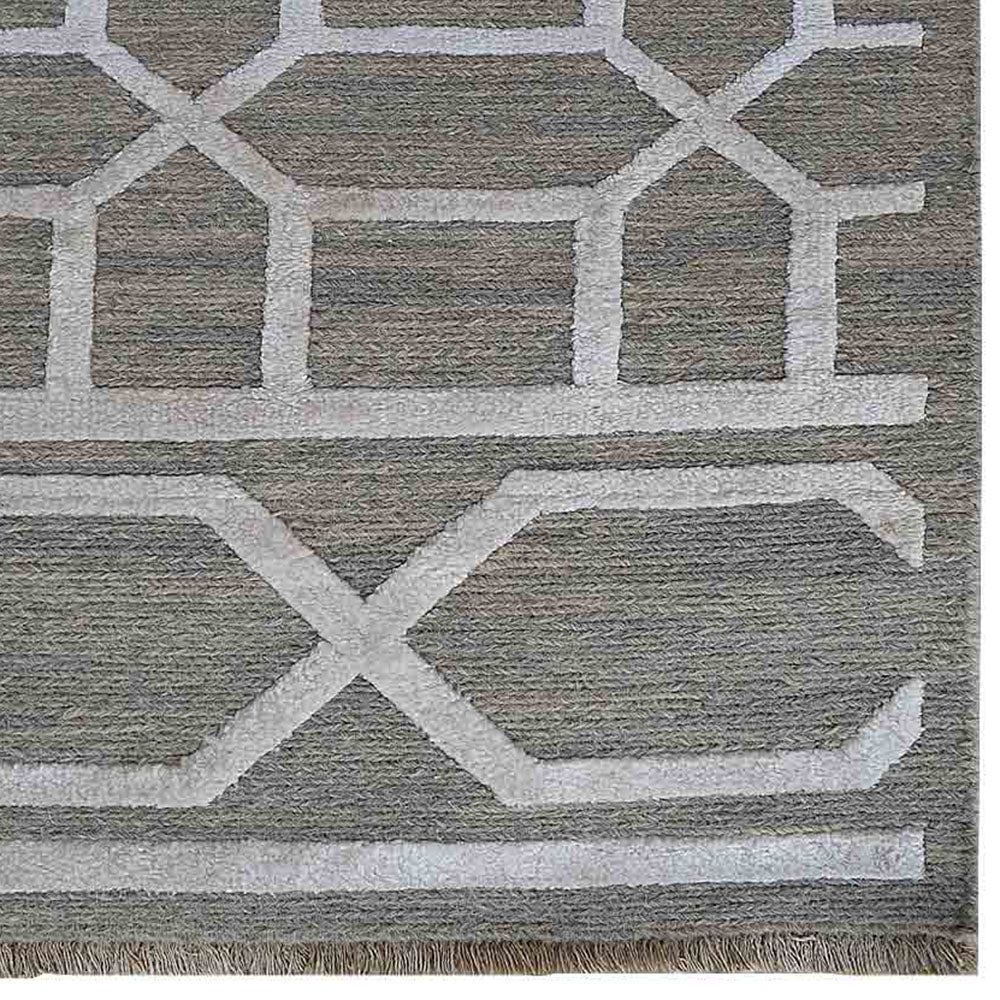 Falgun Hand Knotted Sumak Silk & Wool Rug