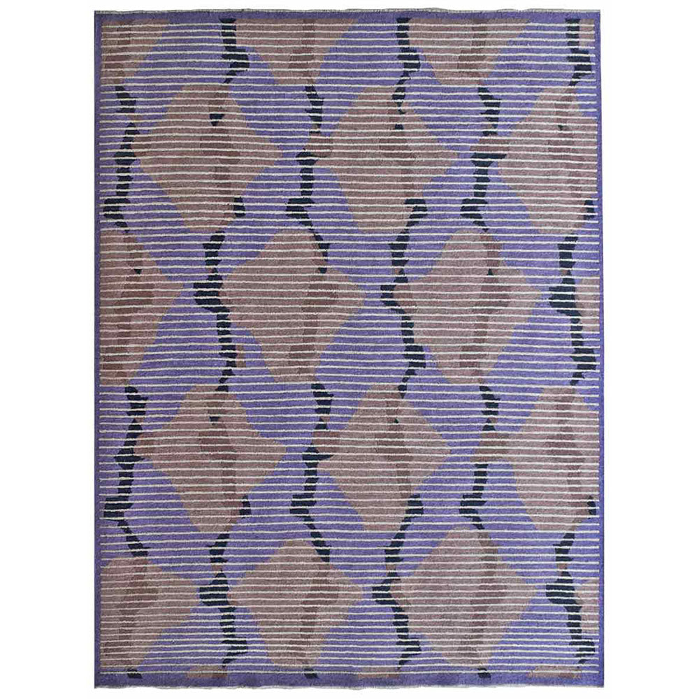 Vianne Hand Knotted Sumak Silk And Wool Area Rug