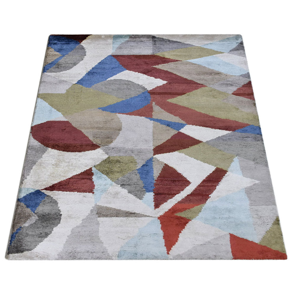 Udeep Hand Knotted Viscose Area Rug