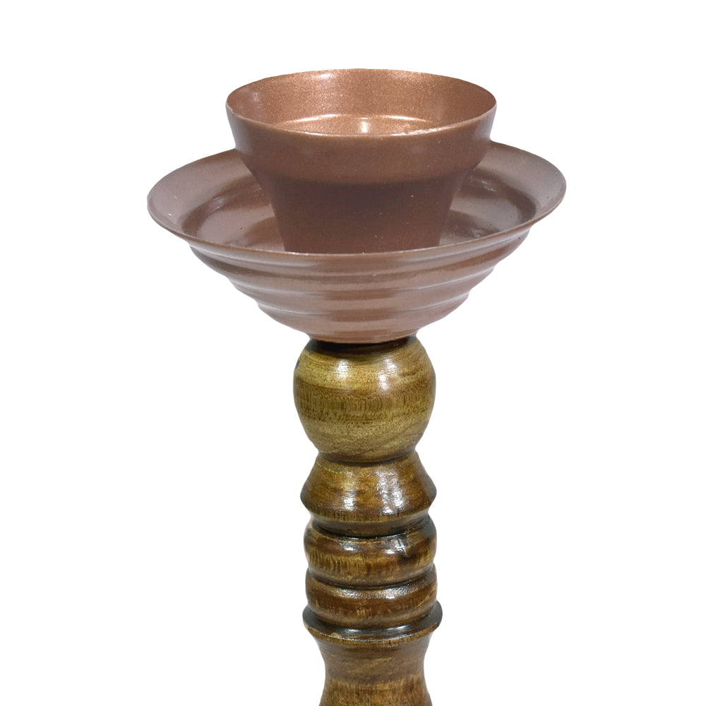 Column Bronze Pillar Candle Holder