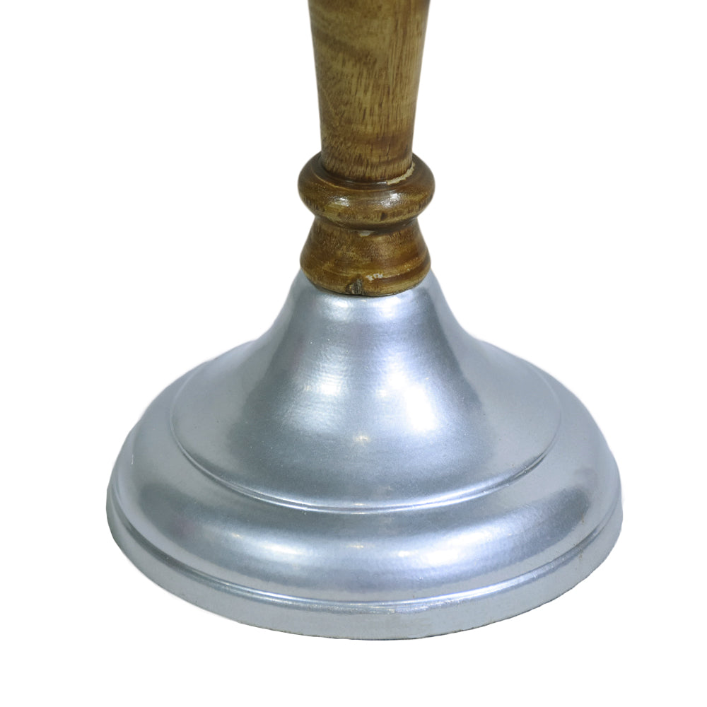Beacon Silver Pillar Candle Holder