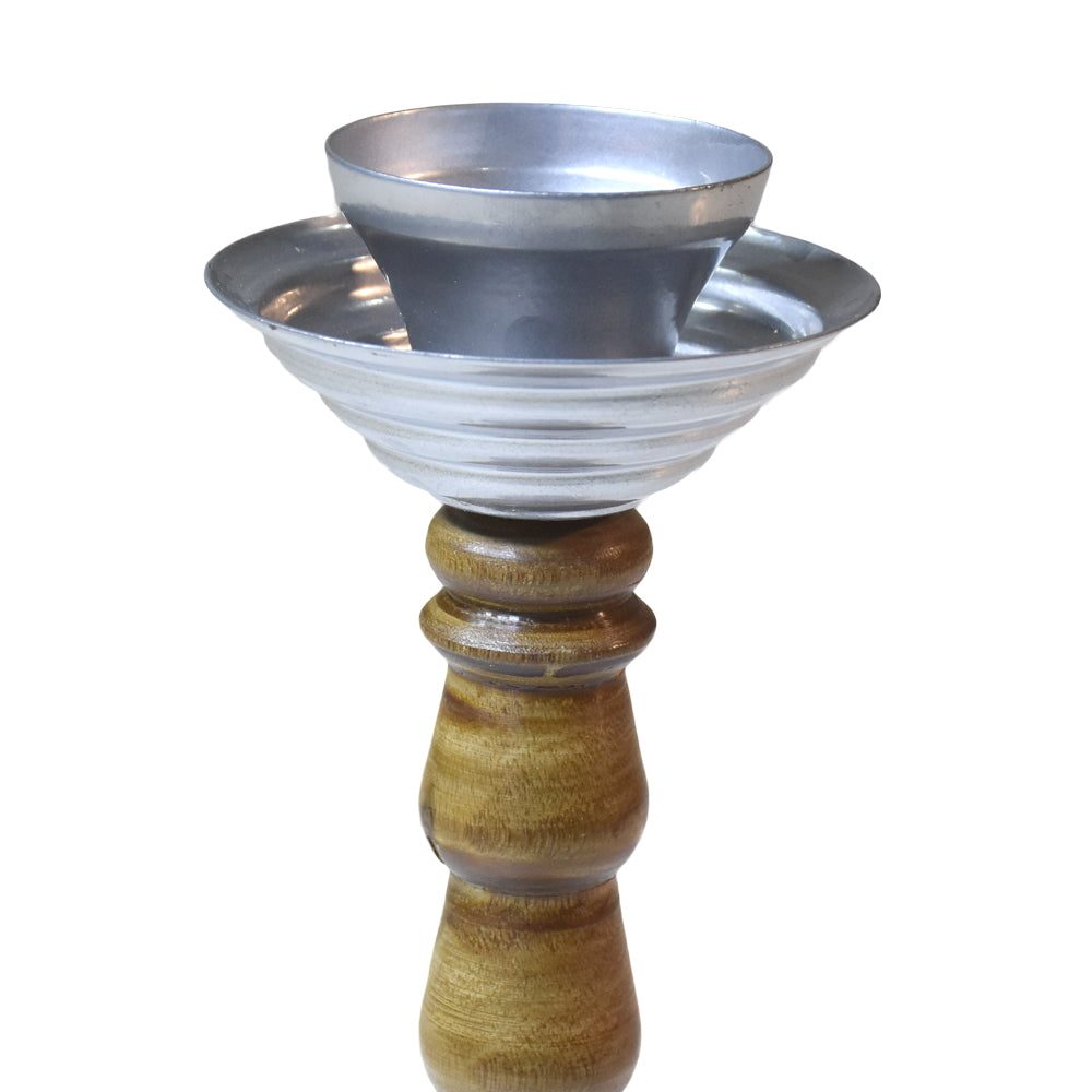 Harmony Silver Pillar Candle Holder
