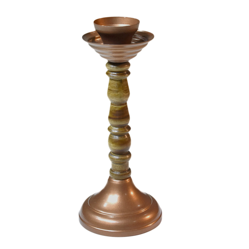 Harmony Bronze Pillar Candle Holder