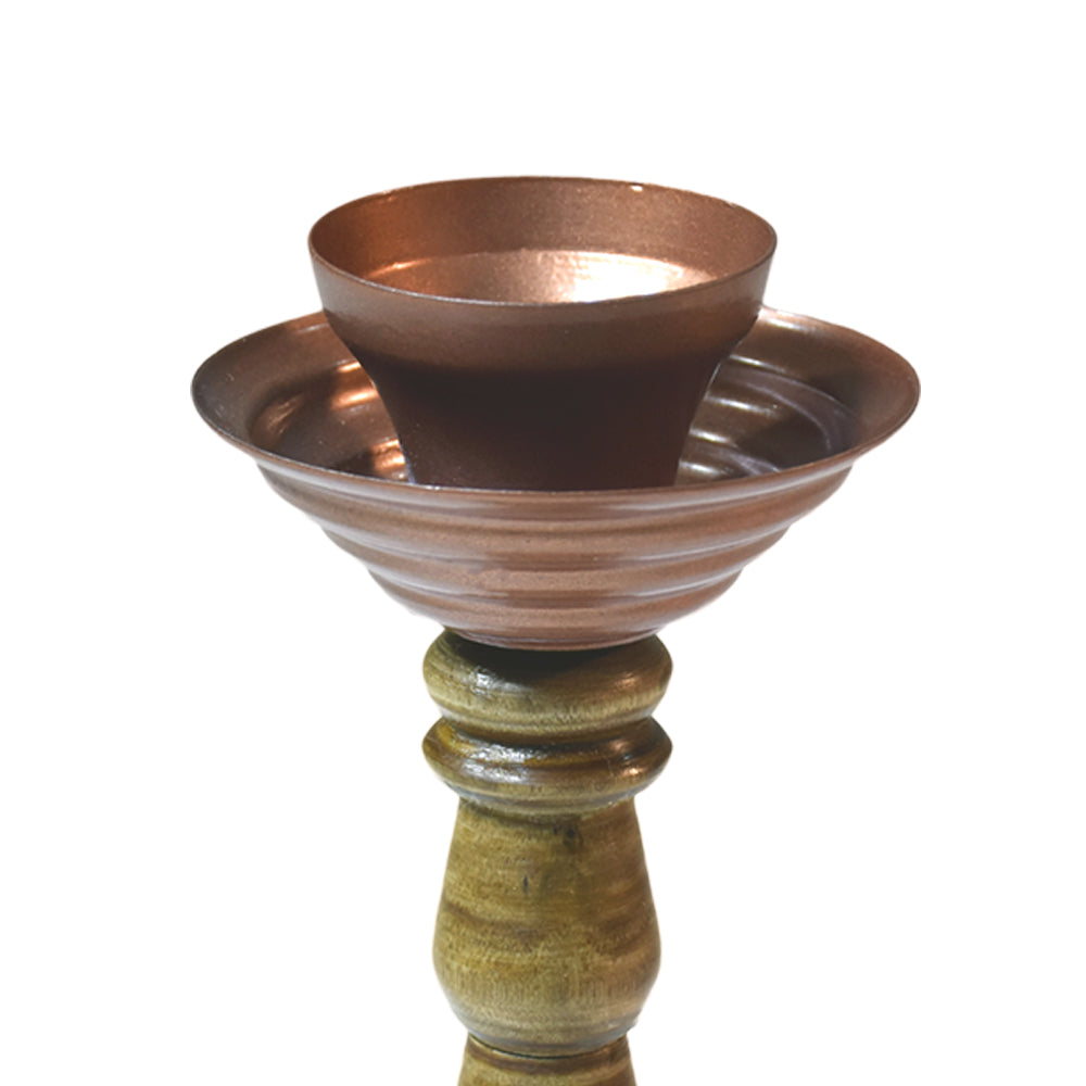 Harmony Bronze Pillar Candle Holder