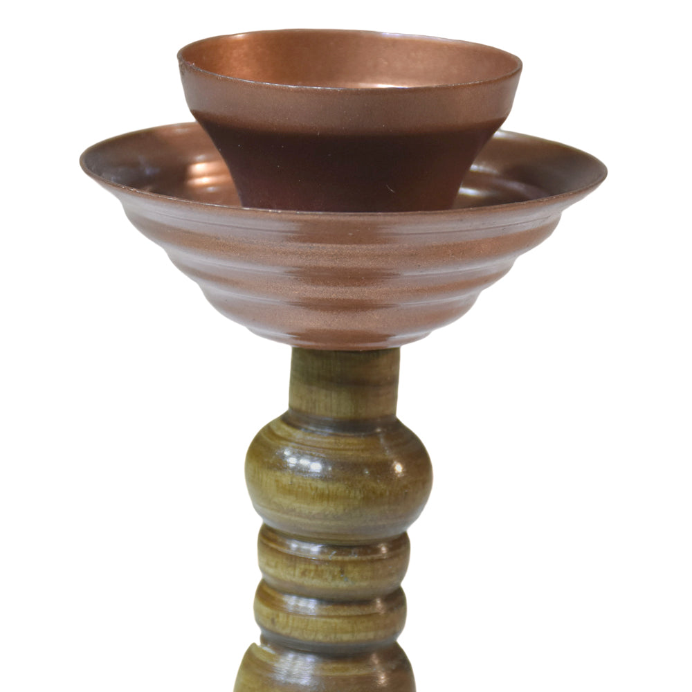 Fusion Bronze Pillar Candle Holder