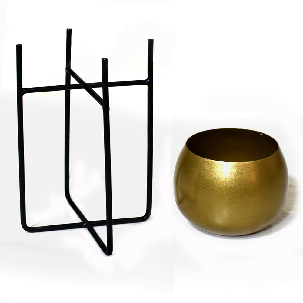 Urbane Gold Pot Planter