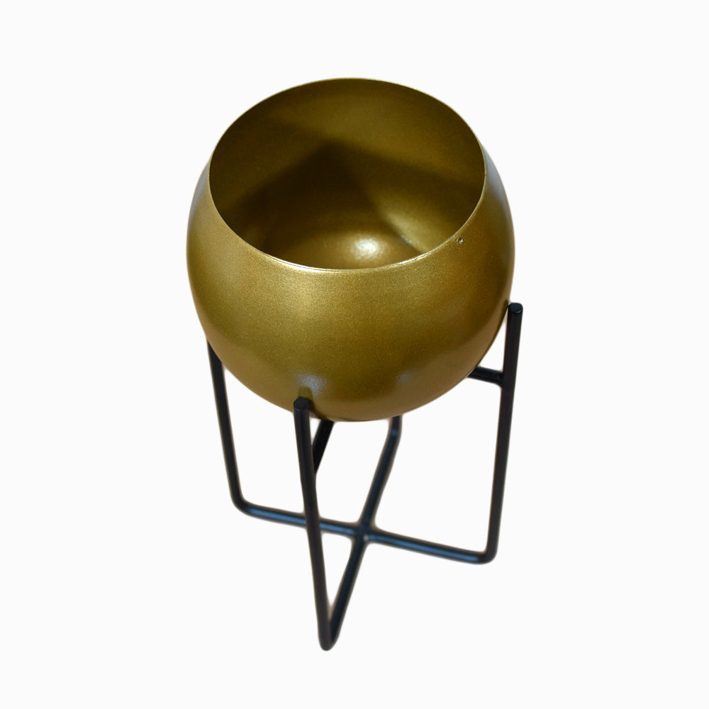Urbane Gold Pot Planter