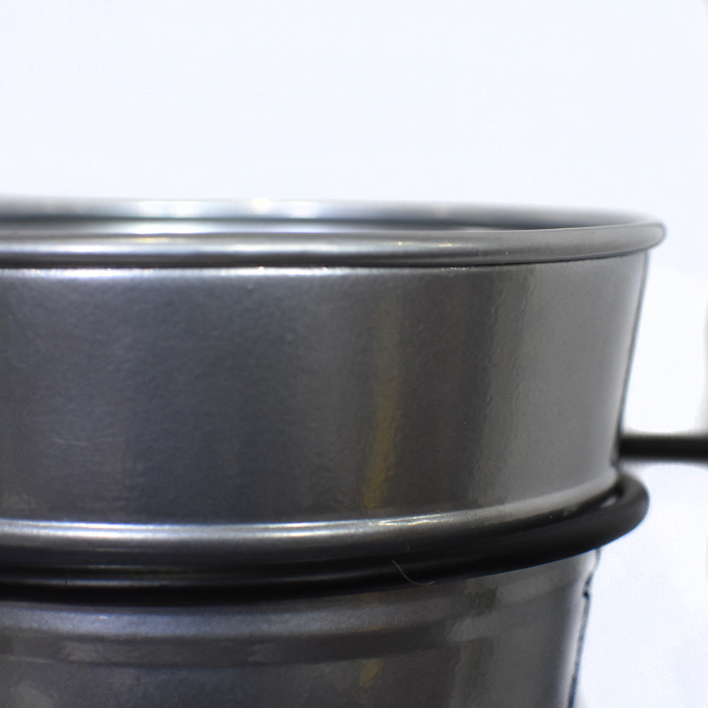 Owl Haven Silver Pot Planter