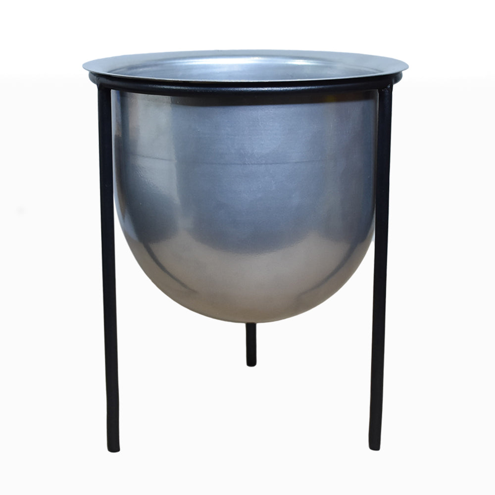 Tamsin Silver Pot Planter