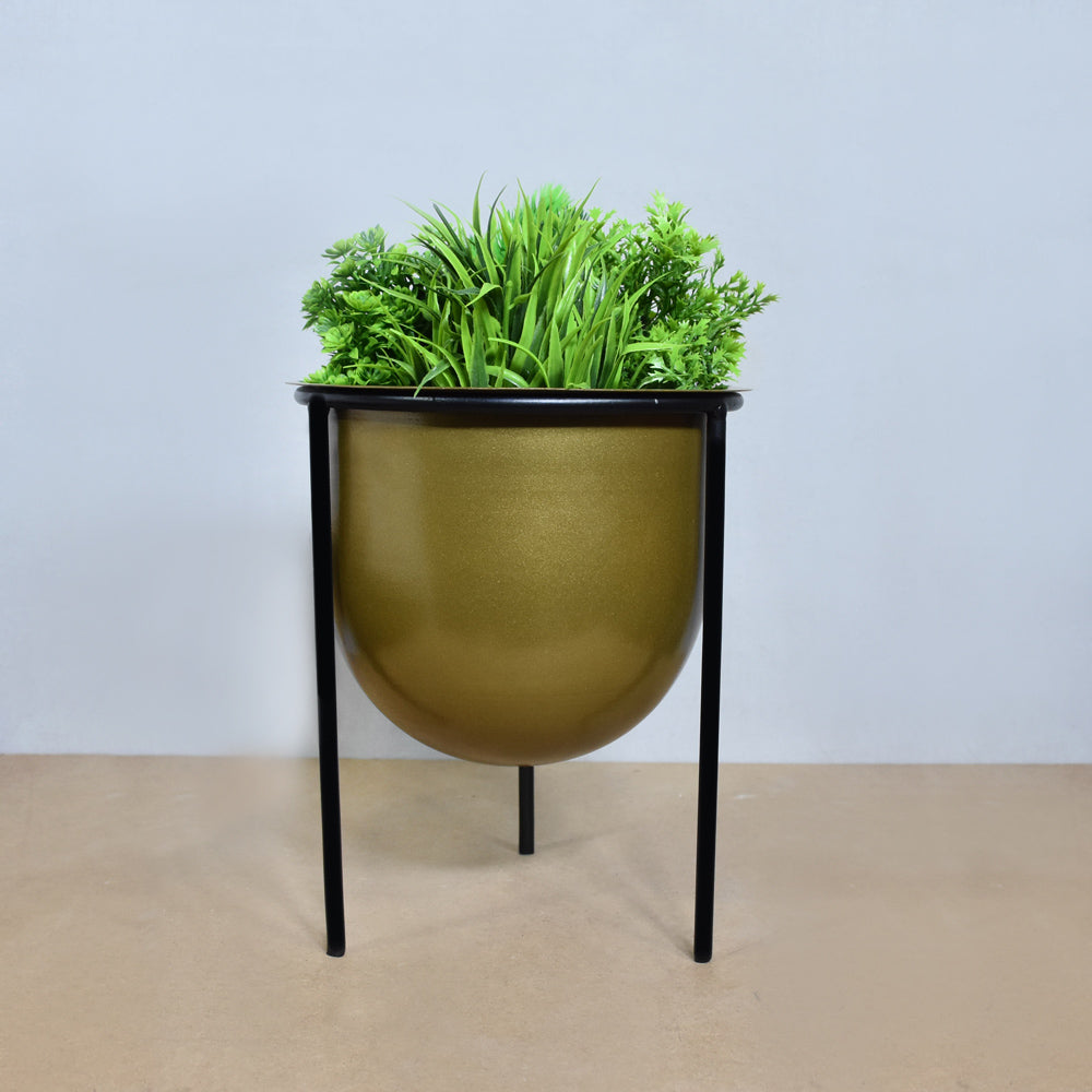 Tamsin Gold Pot Planter